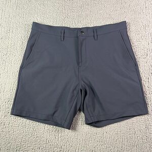 State And Liberty Shorts Mens 31 Navy Blue Athletic Chino Stretch 7" Performance